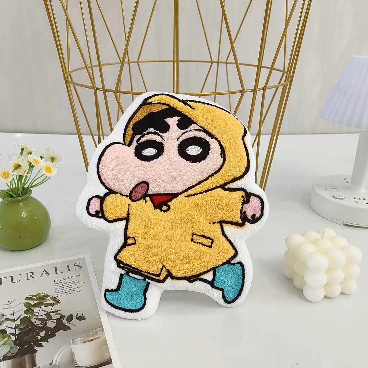 Home Improvement Furniture - Toalha de Mão Kawaii Crayon Shin-Chan,
