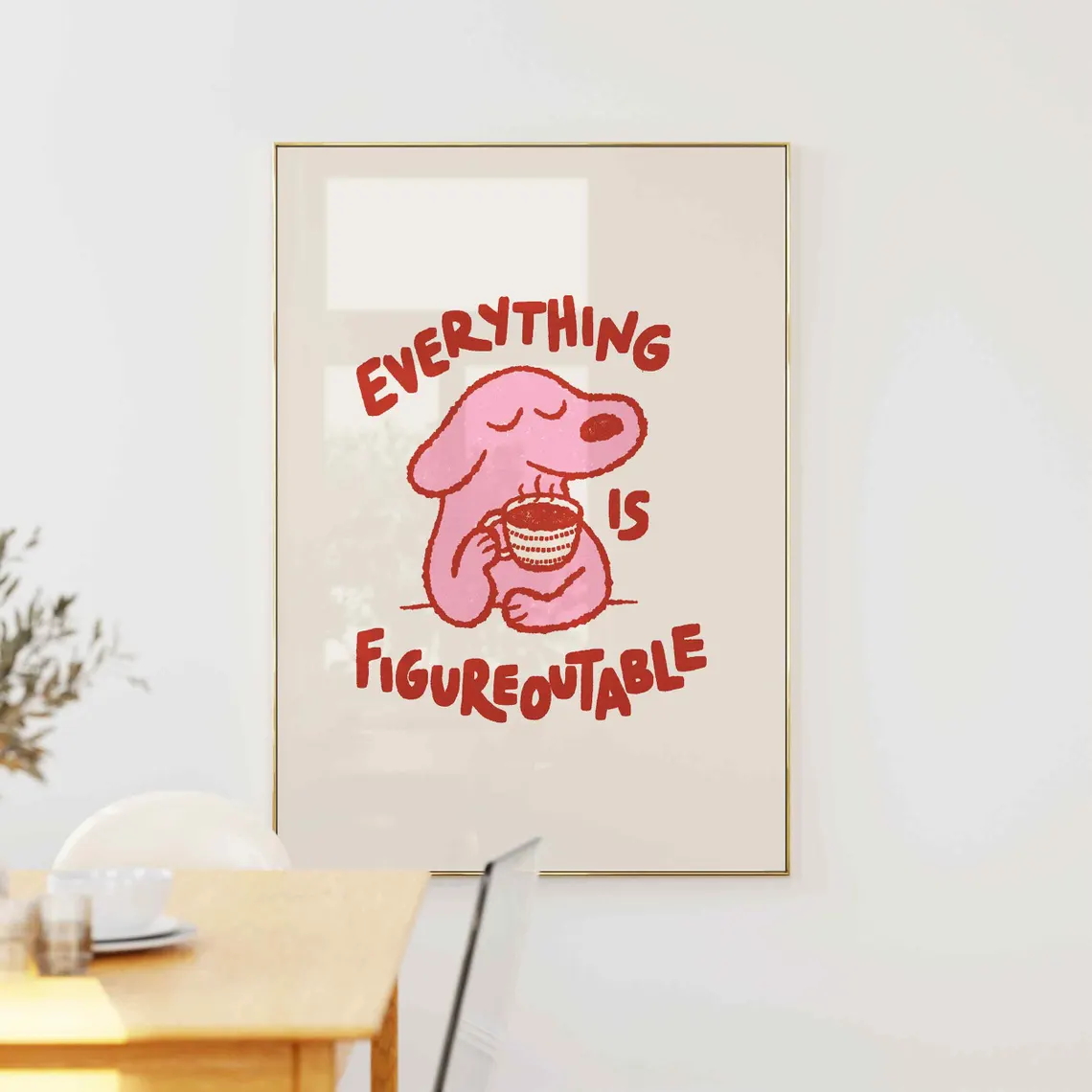 Home Improvement Furniture - Tudo é figuraoutável moderno positivo arte