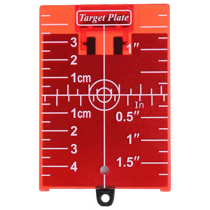 Cartão de placa de alvo vermel - Level Laser Line avaliação e preço